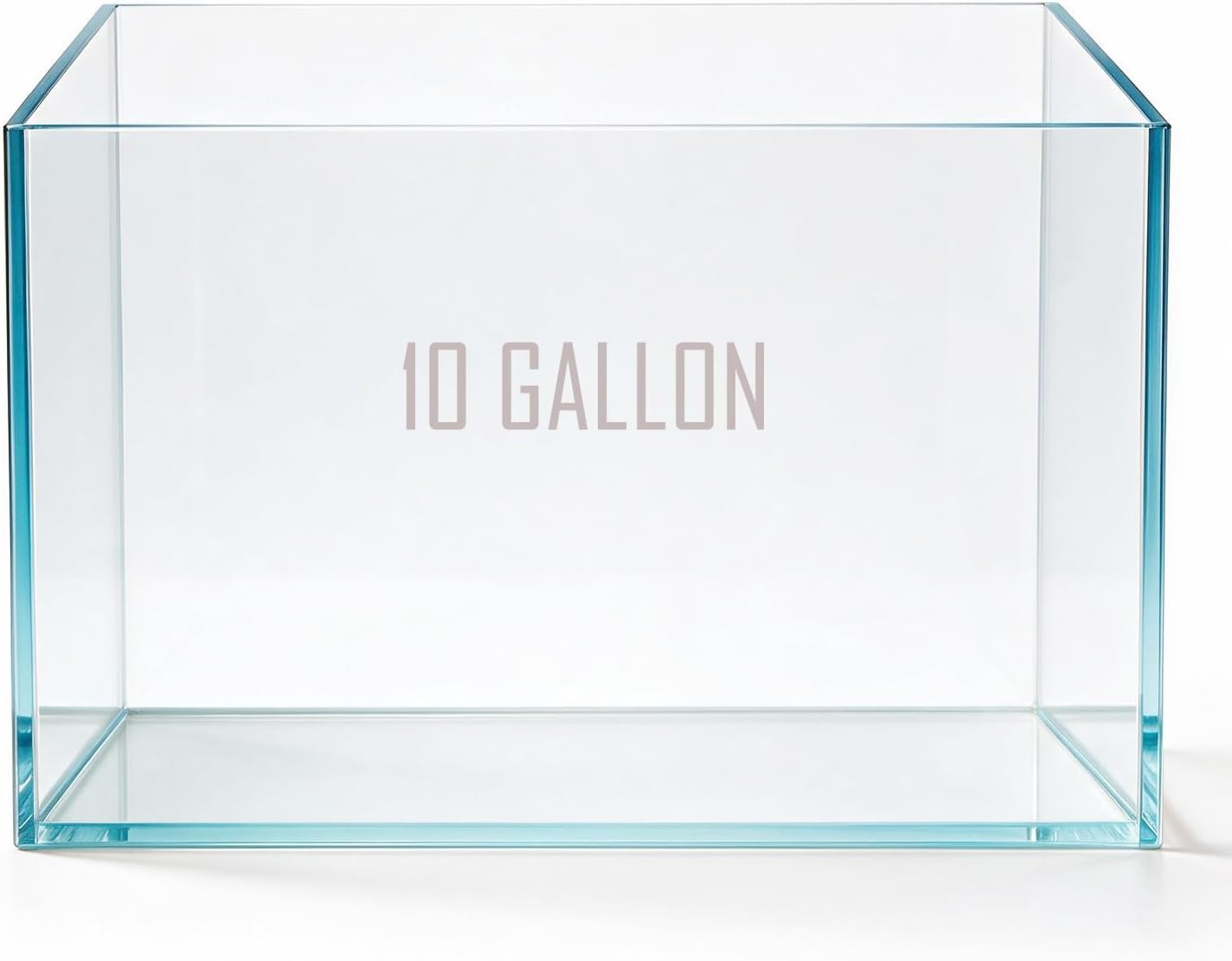 10 Gallon Rimless Aquarium Fish Tank, Ultra-Clear Nano Glass Rectangular Fish Tank L17.7＂×W11＂×H11.8＂ Thickness 6mm Glass Aquarium (M 10 Gallons)