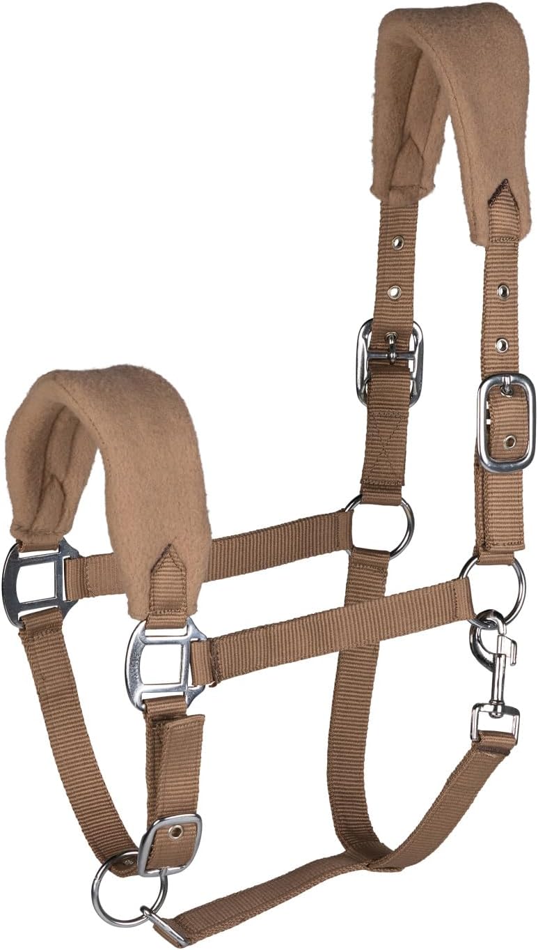 HORZE Fleece-Padded Adjustable Horse Halter, Soft Comfort, Easy On/Off