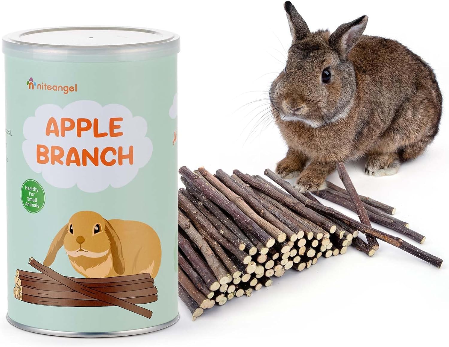 Niteangel Apple Sticks Chew Toys: Natural Herbal Flavor & No Additives