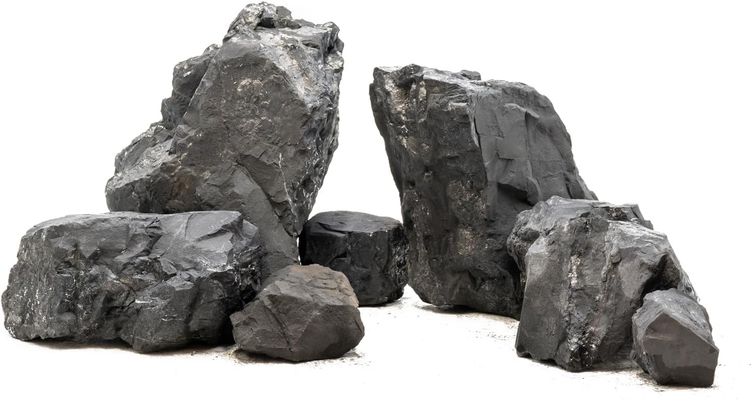 Aquarium Rock 10lb Fish Tank Stones for Aquarium Aquascape,3-6 in 4 Pcs