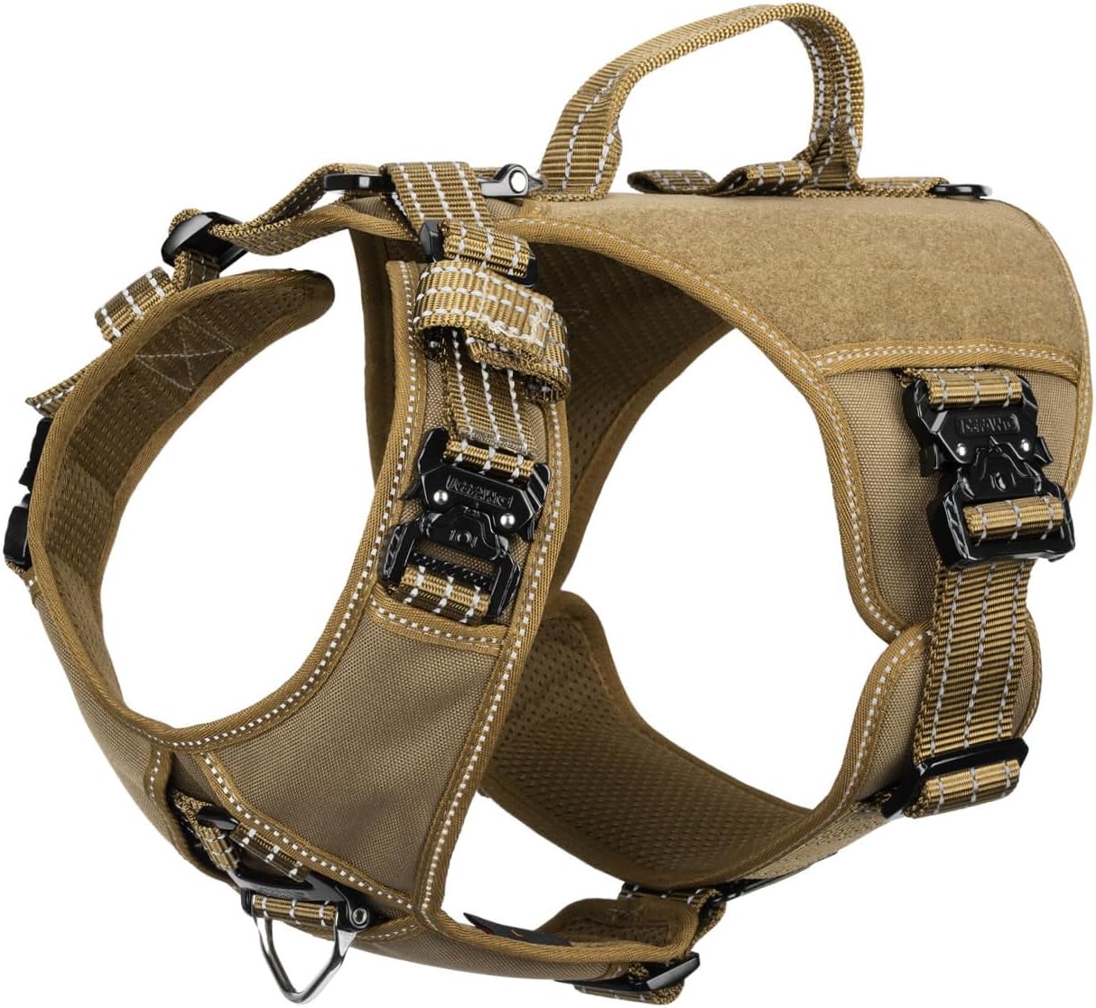 ICEFANG Quick-Moving Tactical Dog Harness for Large Dogs,No Pull Dog Vest