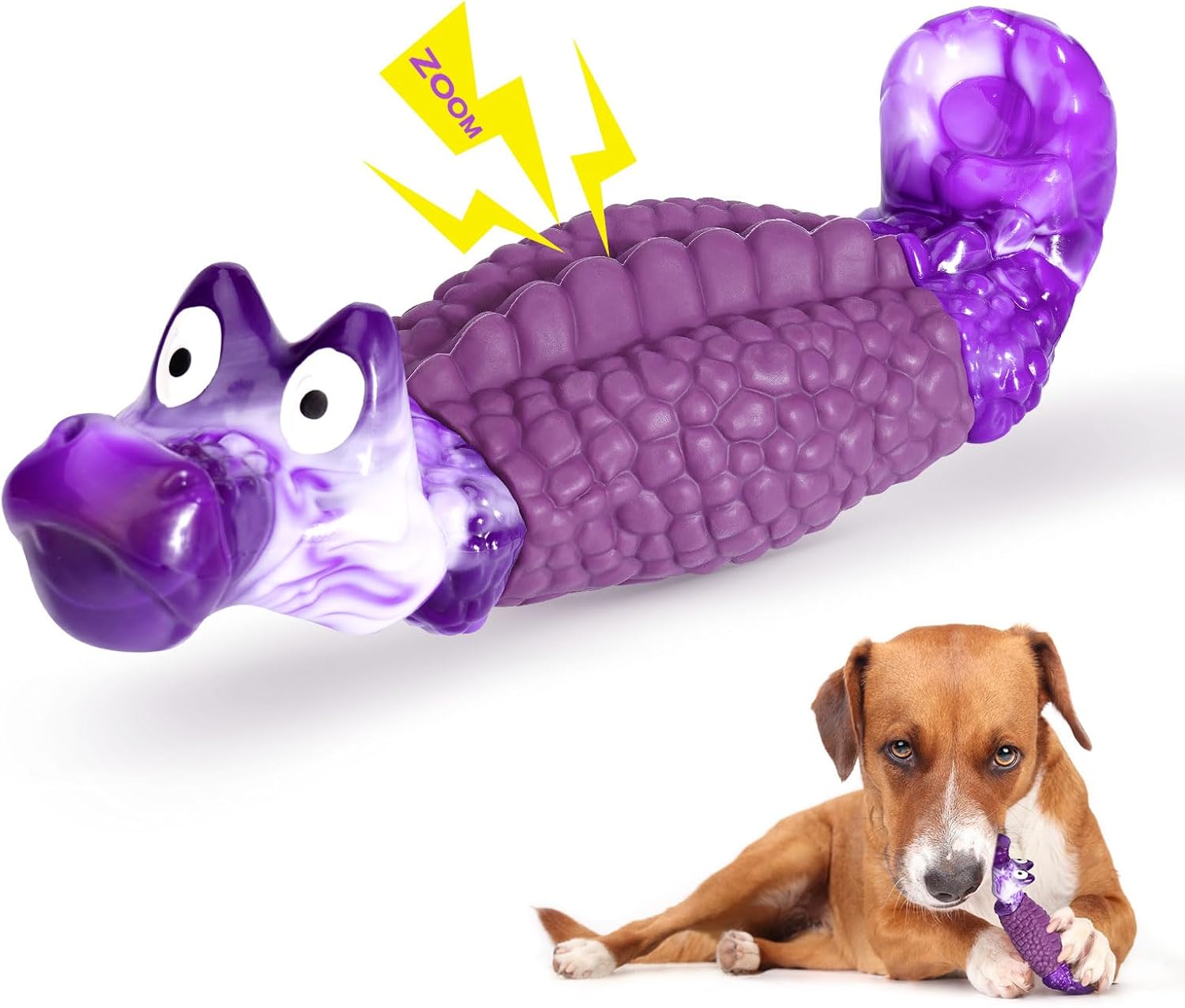 HGB Tough Dog Toys for Aggressive Chewers, Squeaky Indestructible Chew Toy