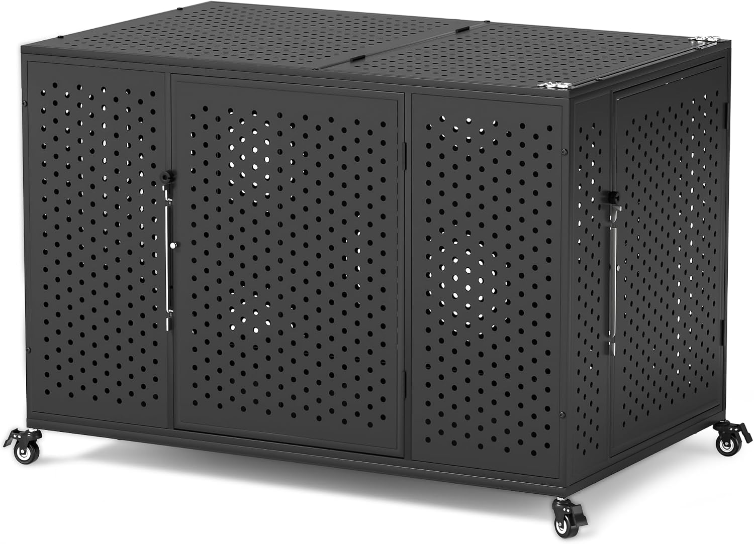 REXWELTEN 48″ Heavy Duty Dog Crate for High Anxiety Large Dogs