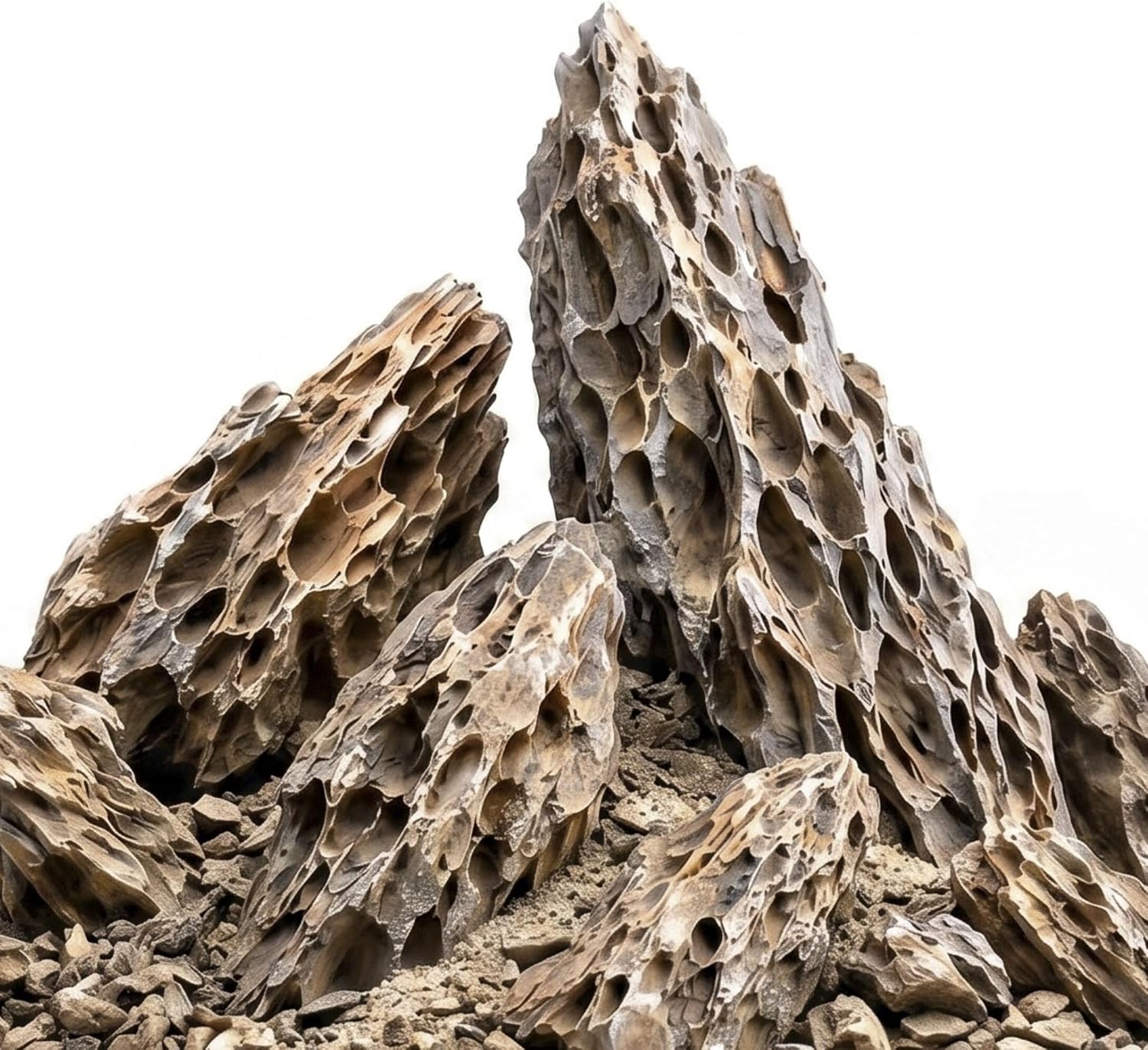 Dragon Stone Aquascaping Rocks, 5 lb (2-6″), Aquarium Stone Set