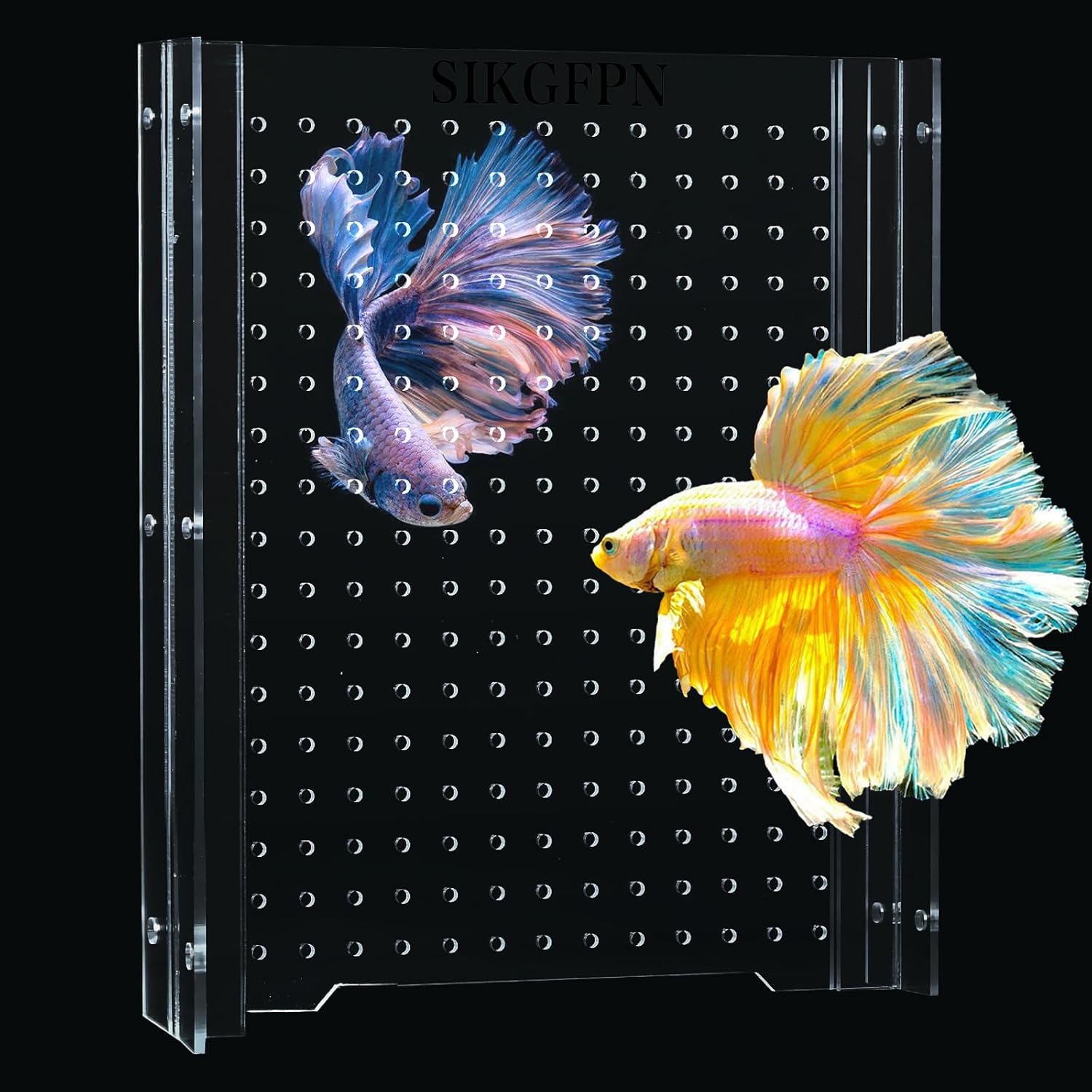 Acrylic Fish Tank Divider,5 Gallon Tank Divider,Adjustment Clear Fish Tank Separator Set with Suction Cups (5gal/5.5gallon)