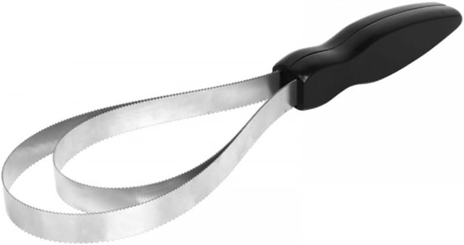 MiOYOOW Horse Shedding Blade, Dual-Sided Horse Shedding Tool with Stainless Steel Blade for Horses Dogs Cattles Sheep