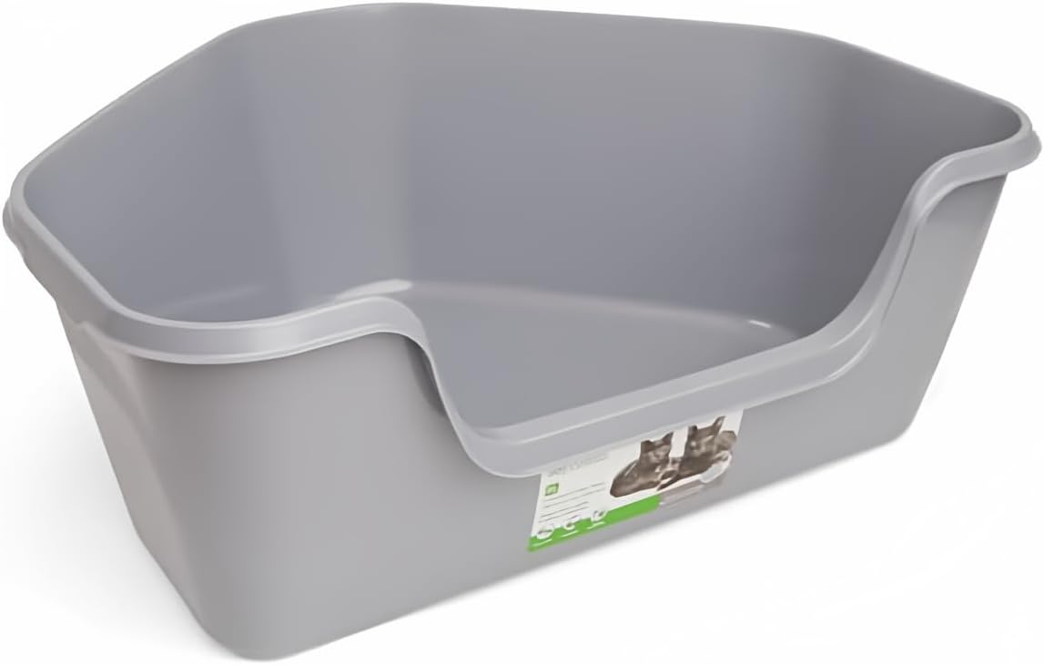 So Phresh by Petco High-Back Corner Grey Litter Box