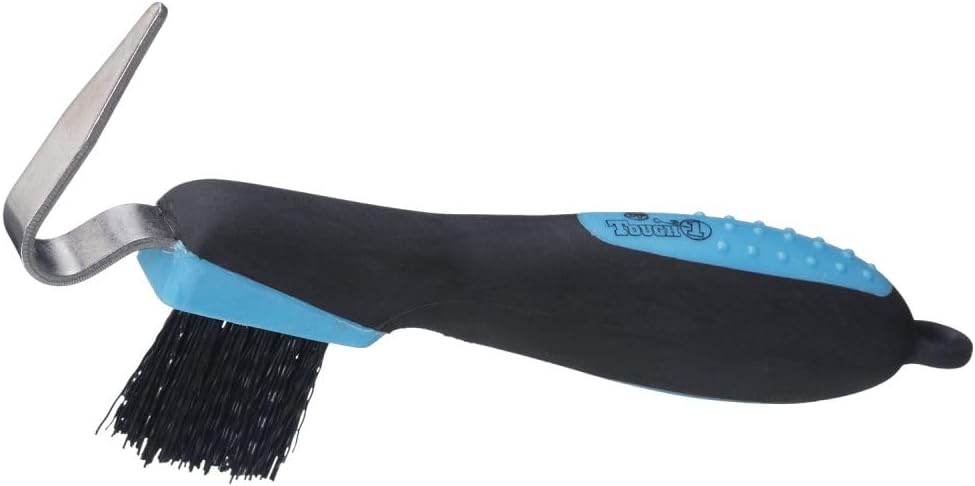 Tough 1 Great Grips Hoof Pick Brush Turquoise