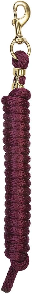 Weaver Leather Poly Lead Rope, Burgundy, 5/8 x 10′