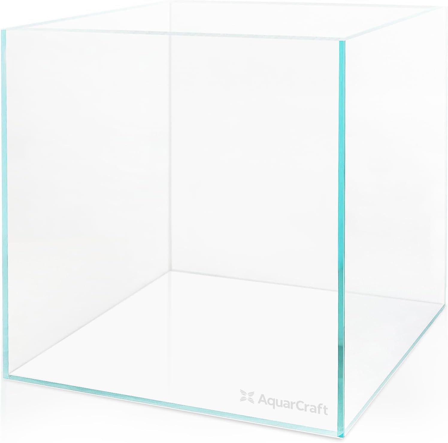 4.1 Gallon Rimless Aquarium, Ultra Clear Low Iron Cube Tank