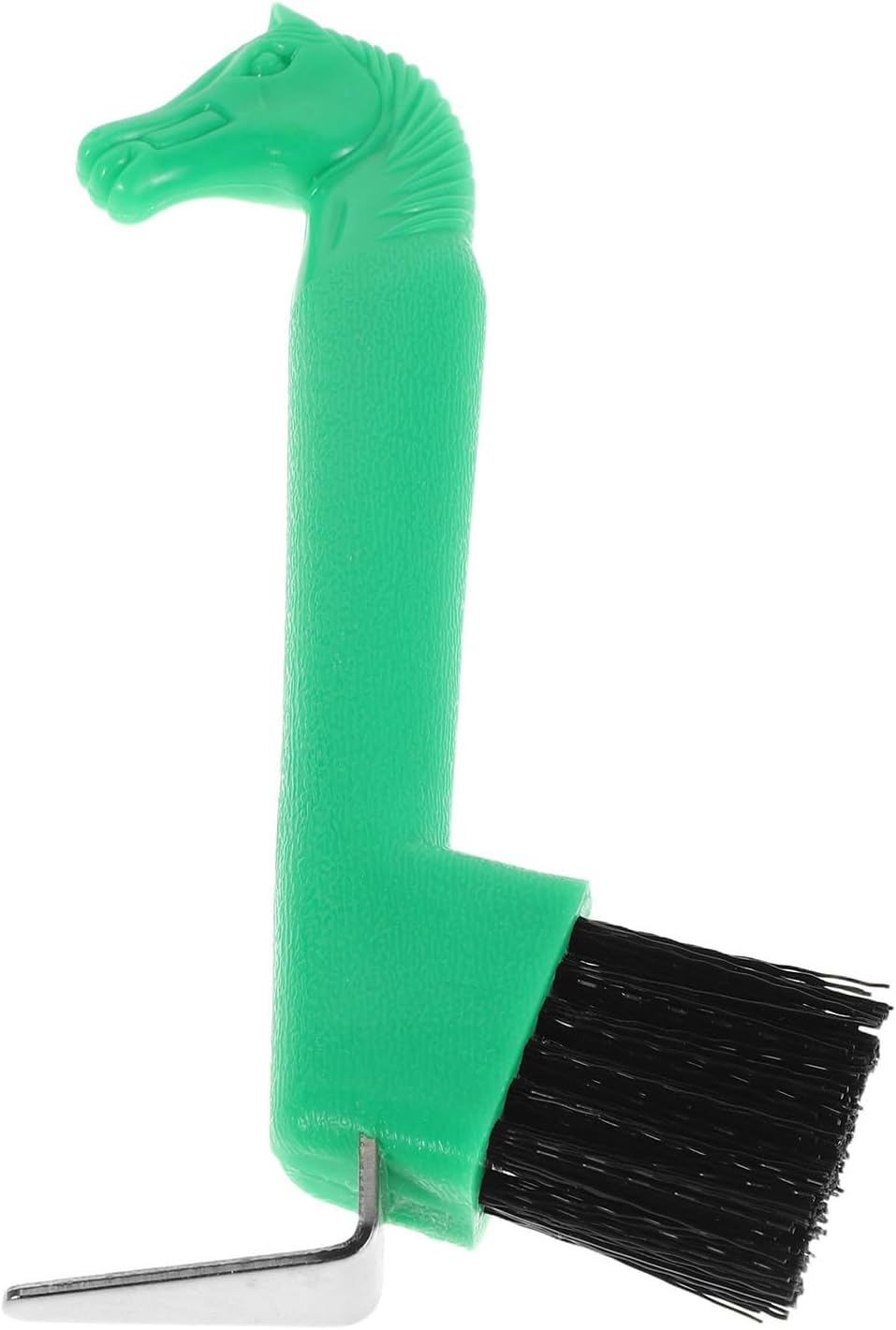 Abaodam Hoof Pick Brush with Handle for Horse Hoof Care Green 7.3 Inch