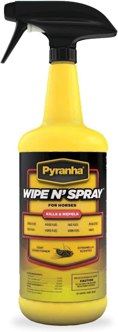 Pyranha 791738114526 Wipe N Spray 32OZ, 32 Ounce (Pack of 1), Yellow