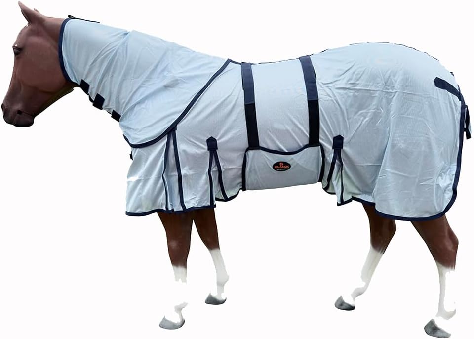 HILASON Horse Fly Sheet Breathable Mesh UV Protection Mosquito Bug Summer