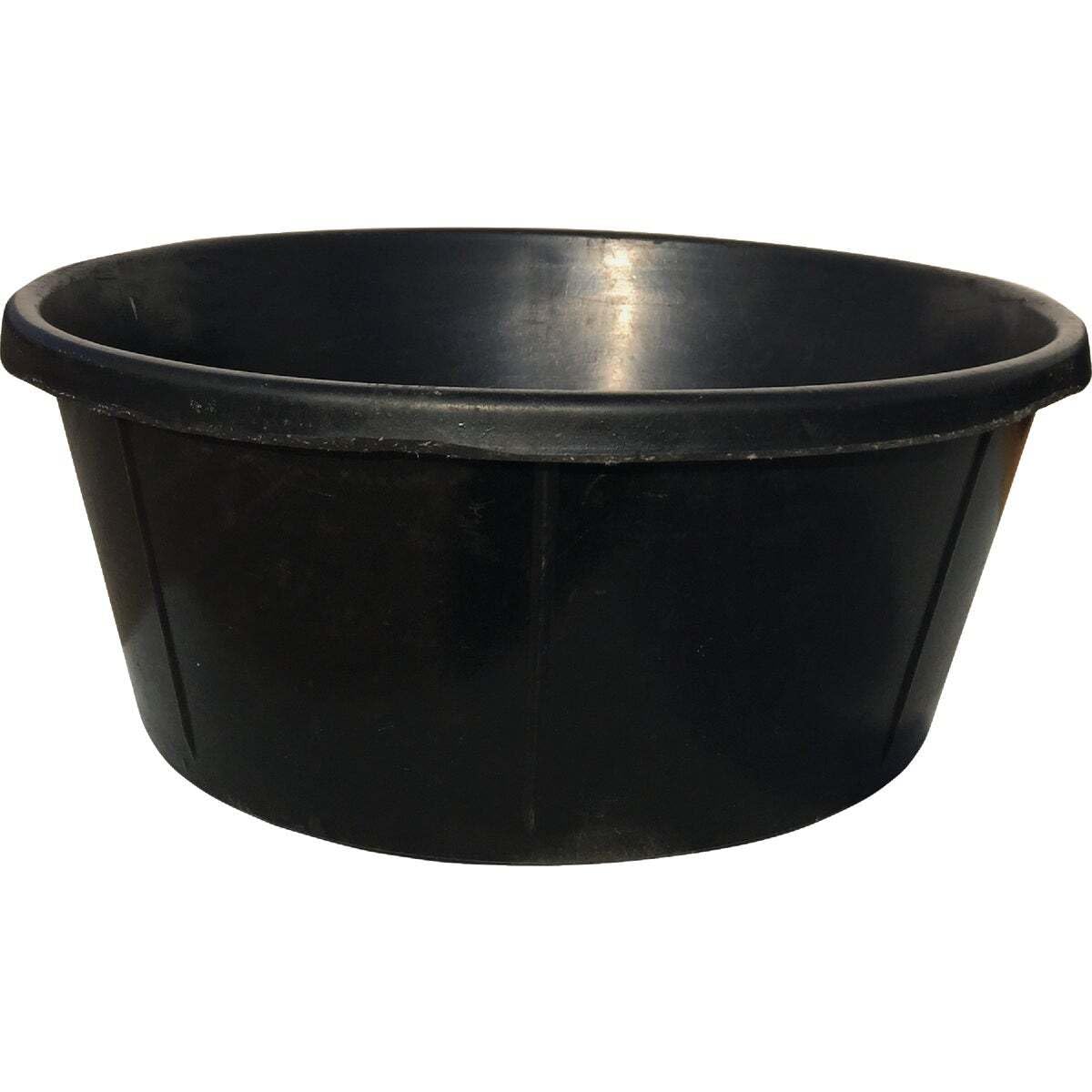 Tuff Stuff RB-6 6 Gal. Rubber Feed Pan Black