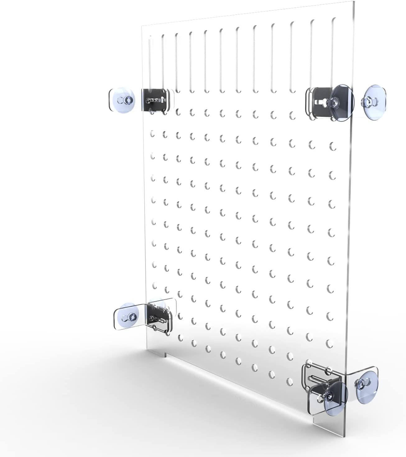 Aquarium Fish Tank Divider Acrylic Isolation Grid Board with Suction Cups Included Clear Fish Separator Transparent Plate Baffle Cover Blocking Fish Partition Net 30x40cm/11.81×15.74in
