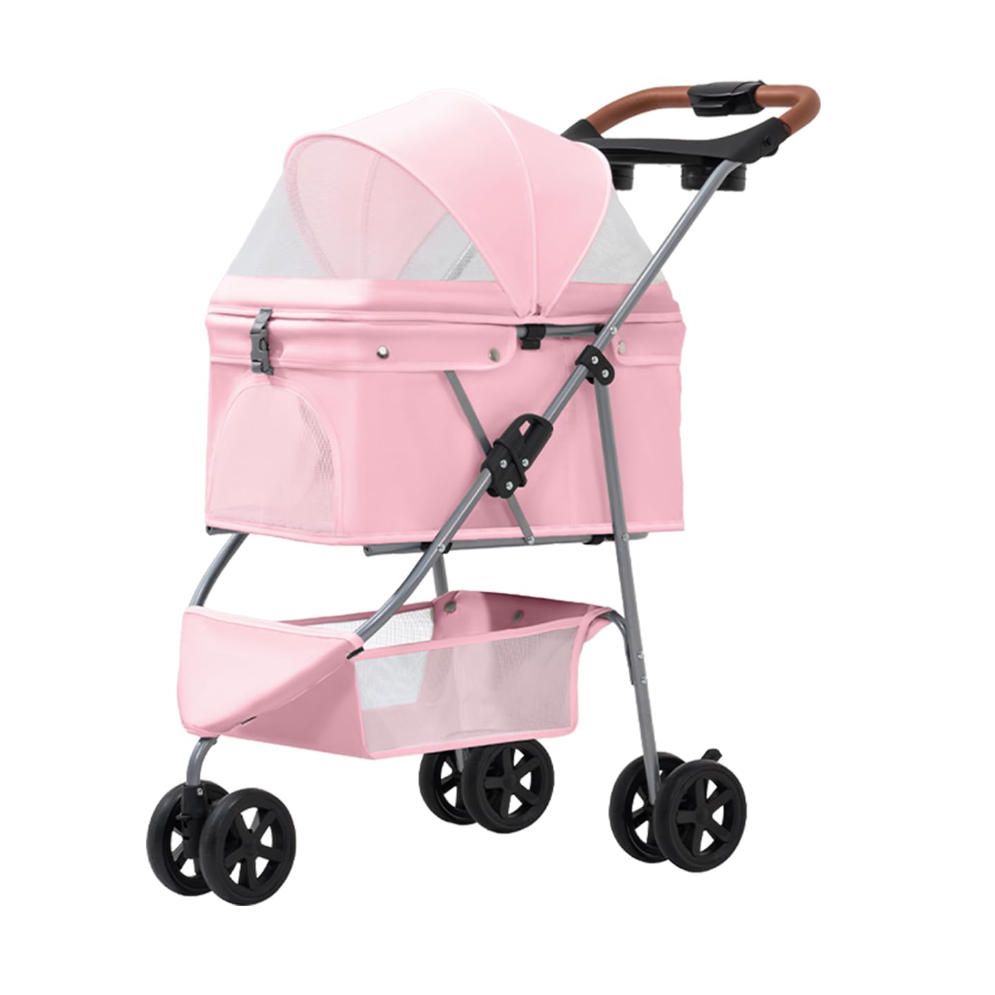 Pet Stroller for Small/Medium Dogs and Cats,Pink