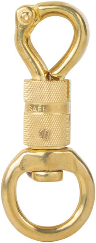 AOWESM Solid Brass Panic Snap Latch — 1-1/8″ × 4-1/4″ (Single Unit)