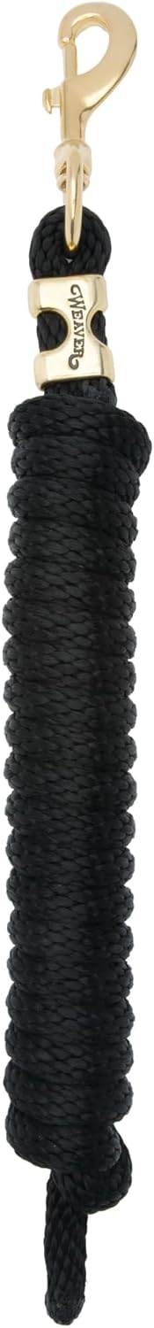 Weaver Equine Poly Horse Lead Rope, 5/8 in x 10 ft, Brass 225 Snap