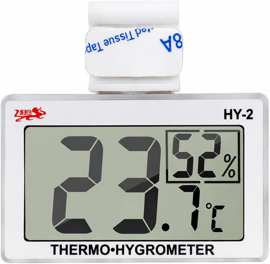 Reptile Thermometer Hygrometer, Digital Temperature Humidity Gauge for Tank