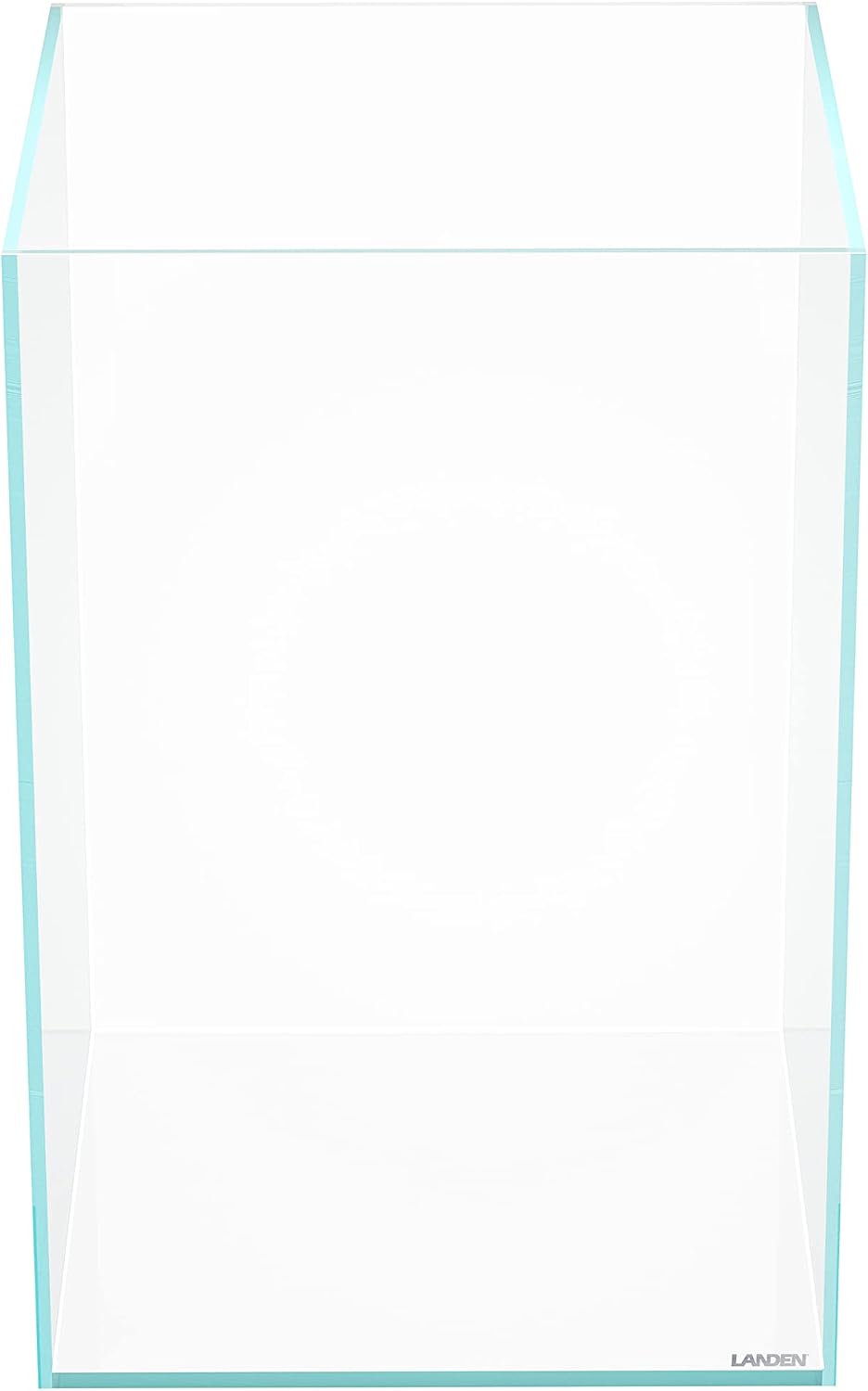 LANDEN Aquarium Tall 10 Gallon Ultra Clear Glass Rimless Fish Tank 30T