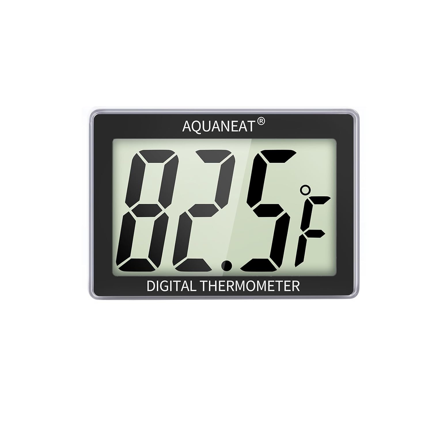 AQUANEAT Aquarium Thermometer, Fish Tank Thermometer, Aquarium Digital Temperature Gauge, with Large LCD Display (1 Pack)