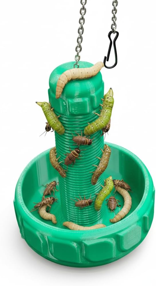 GenieYes Designs Chameleon Feeder – Designed by Chameleon Owners with Safety, Sanitation & Tounge Safety Features