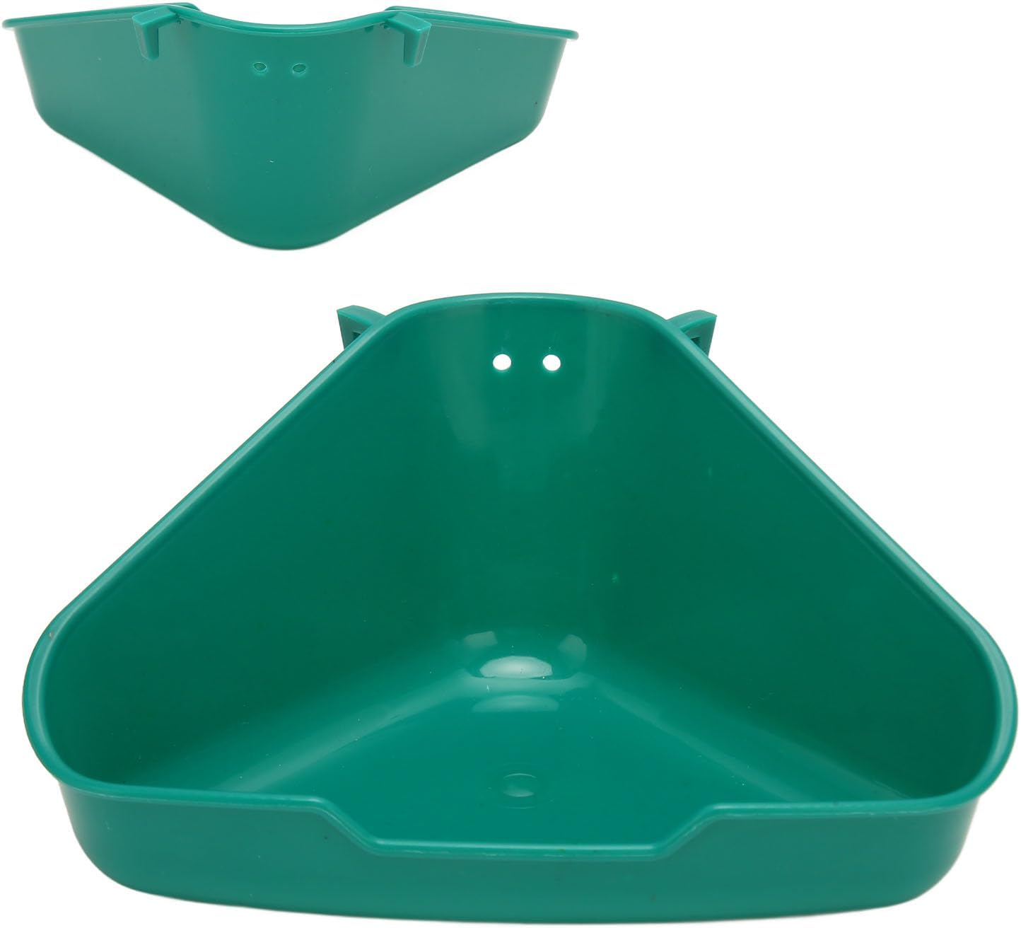 Fockety Corner Litter Pan for Ferrets, Rabbits, Rats, Guinea Pigs and Other Small Animals, Splash Proof Triangle Potty Trainer Corner Litter Bedding Box for Baby Rabbit, Chinchillas (S