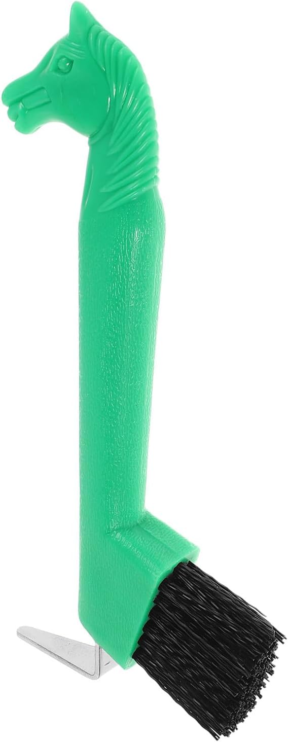 WOONEKY Hoof Pick with Brush for Horse Hoof Cleaning, 7.3 Inch