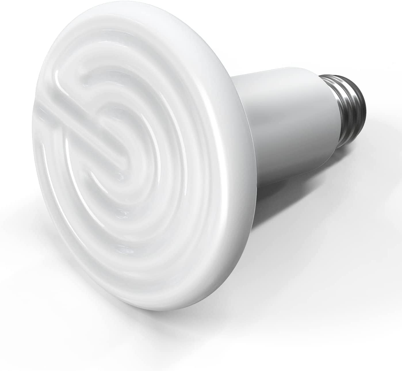 HealSmart Reptile Heat Lamp Bulb Ceramic Heat Emitter 100W No Light Emitting Brooder Coop Heater for Amphibian Pet & Incubating Chicken, White