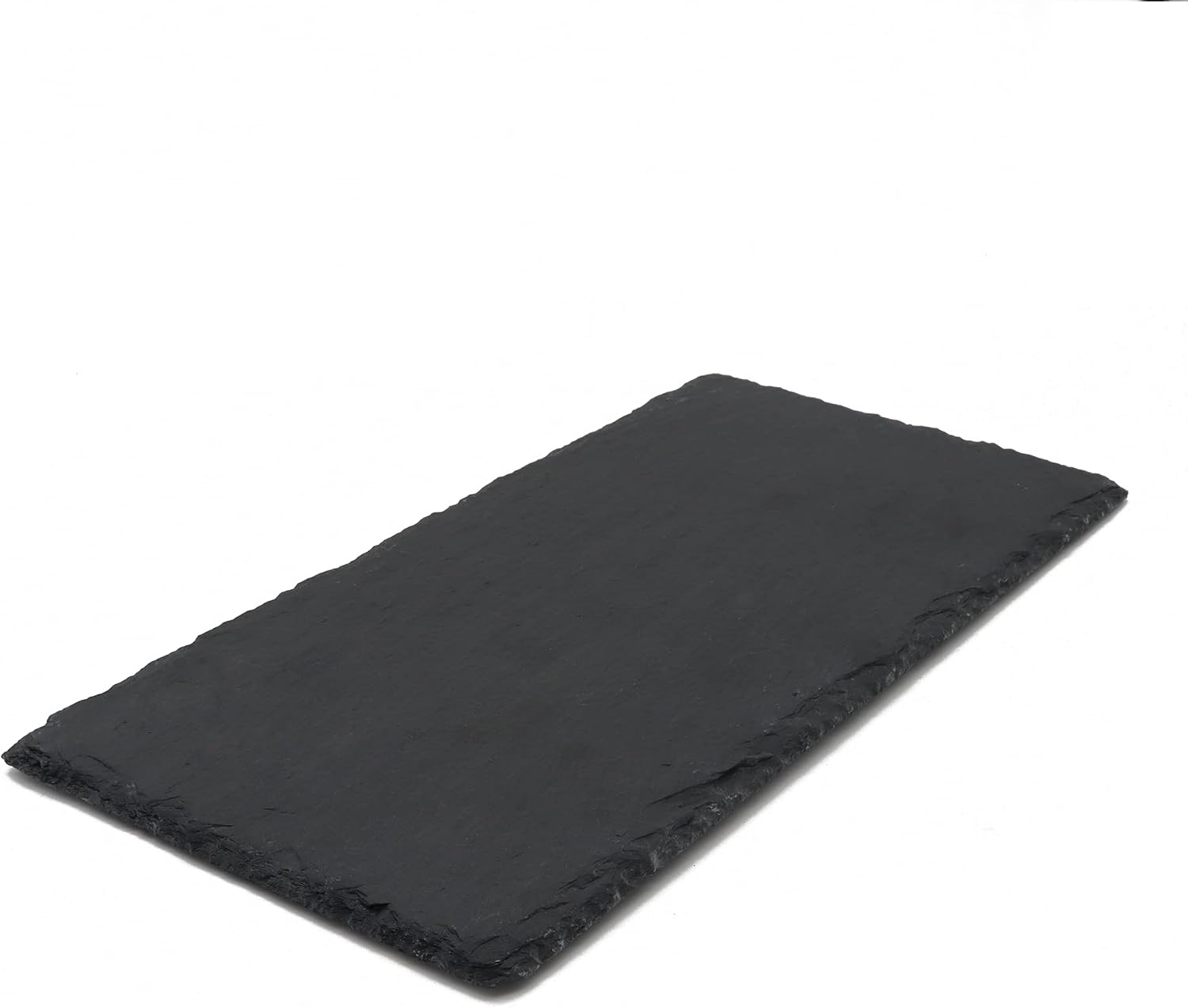 JIH Reptile Basking Platform 11.8×5.9 inch, Natural Rock Reptile Food Bowl