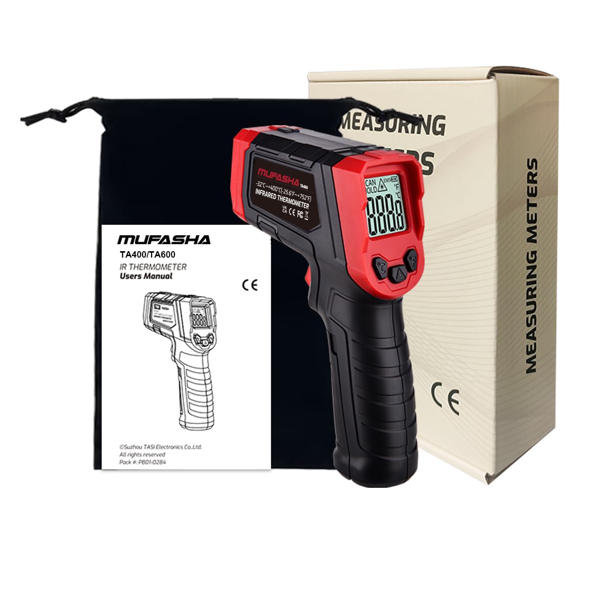 Non-Contact Infrared Thermometer Gun, -25.6℉~752℉