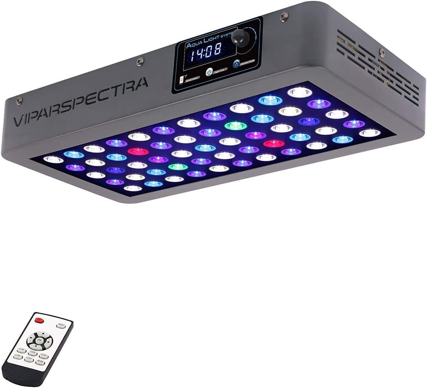 VIPARSPECTRA 165W LED Aquarium Light Dimmable Full Spectrum LED Reef Lights