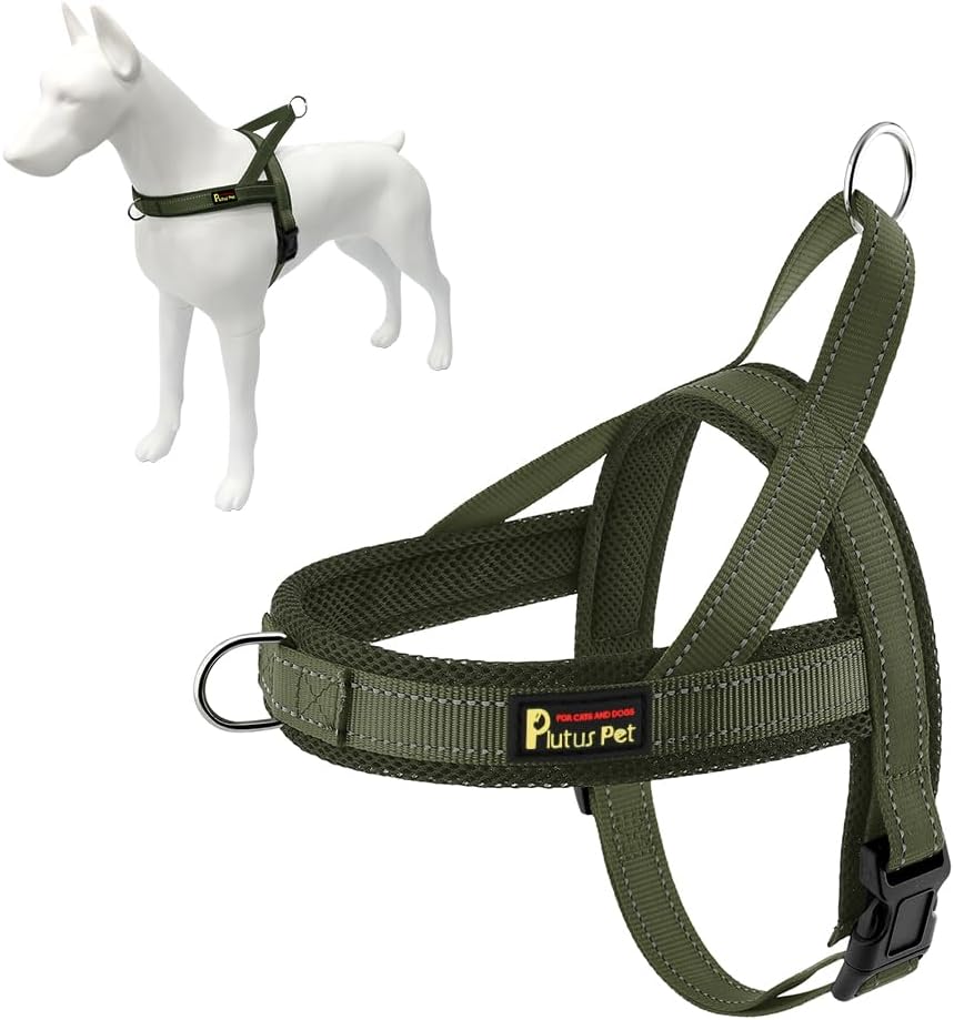 Plutus Pet No Pull Dog Harness for Large Dogs, Breathable Mesh Padded