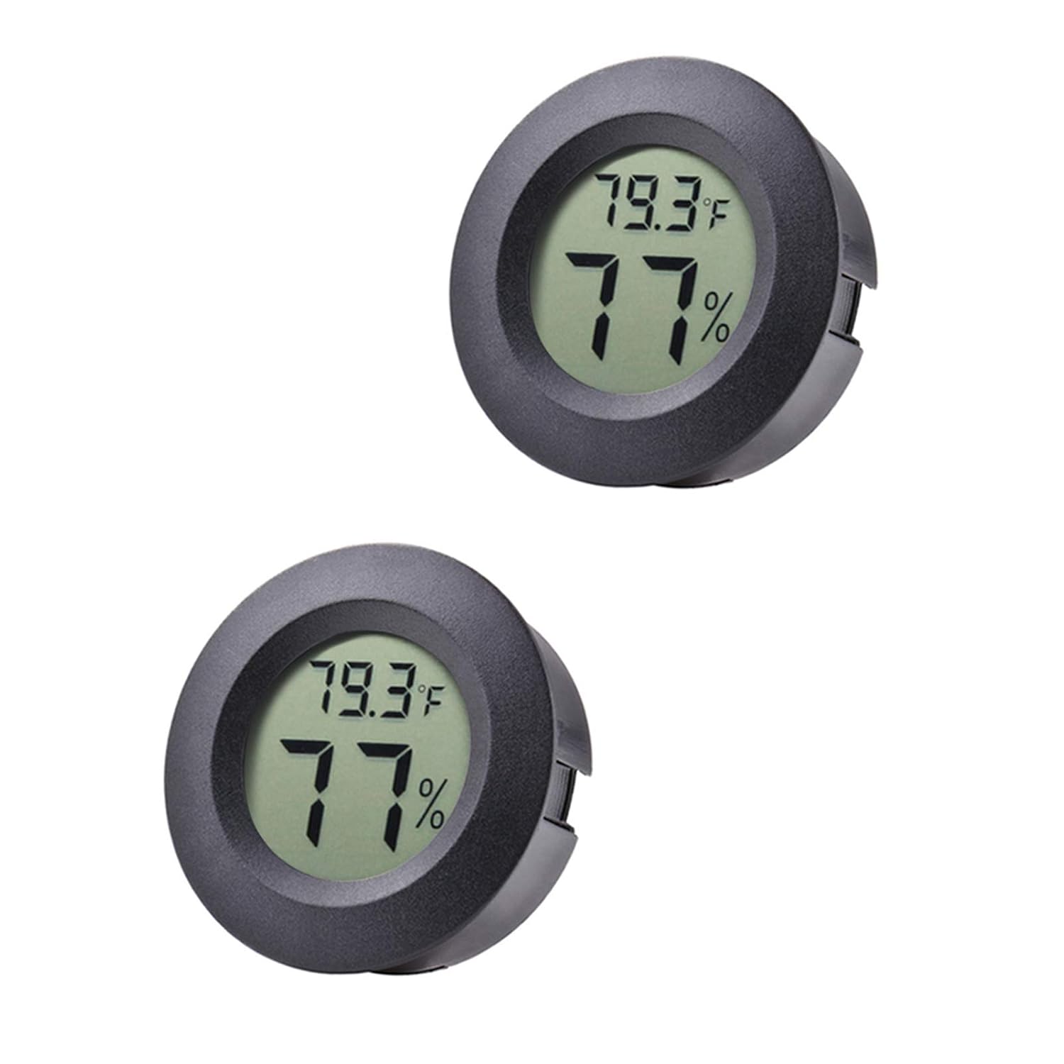 2-Pack Mini Hygrometer Thermometer Meter Digital LCD Indoor Room Monitor