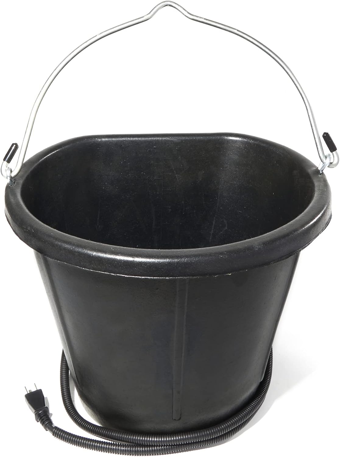 Farm Innovators FB-15R Heated Flat-Back Rubber Bucket, 90 Watts, 4.5 Gallon