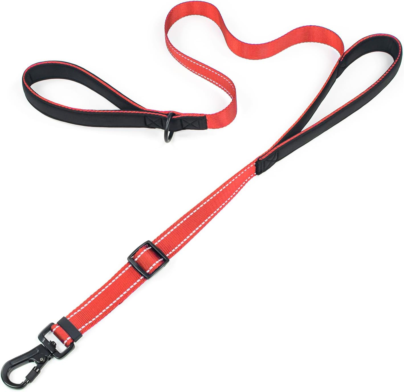 Reflective Double Handle Dog Leash for Large Medium Small Dogs (VW, S)