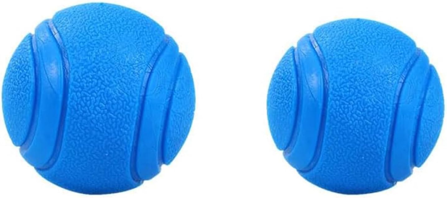 Indestructible Rubber Dog Ball, High Bounce Chew Toy for Aggressive Chewers