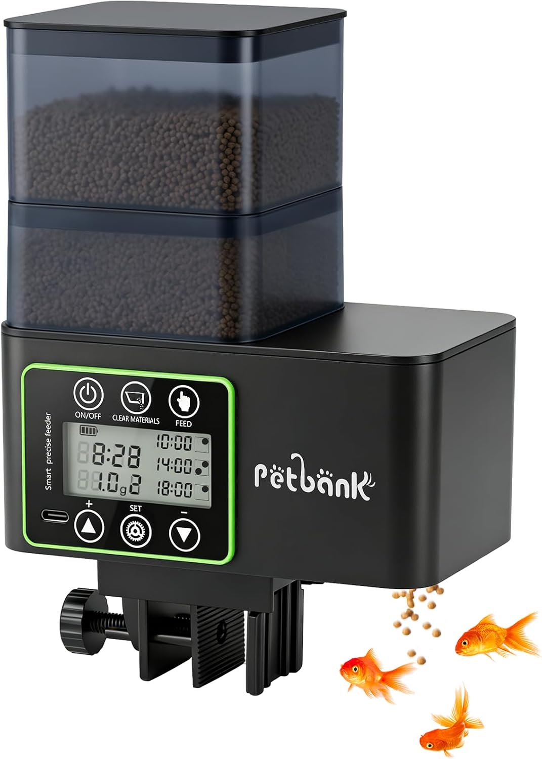 Automatic Fish Feeder for Aquarium – 0.1-2g Precise Portion Control
