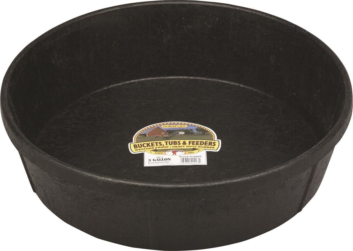 Little Giant Farm & Ag HP-3 3 Gallon Rubber Feed Pans