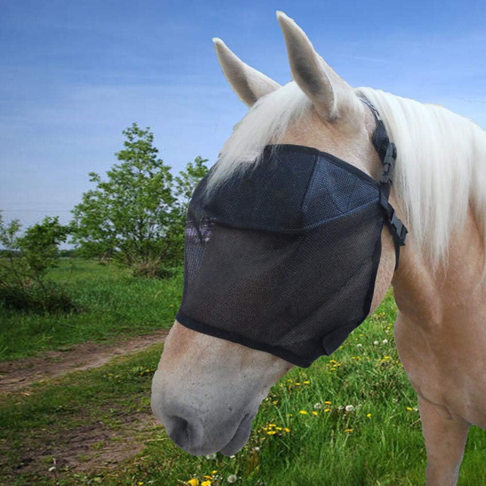 EquiVizor 95% UV Eye Protection (Full) Standard Horse Fly Mask – Help with Uveitis, Corneal Ulcer, Light Sensitivity. Designed to Stay On Your Horse, Off The Ground.