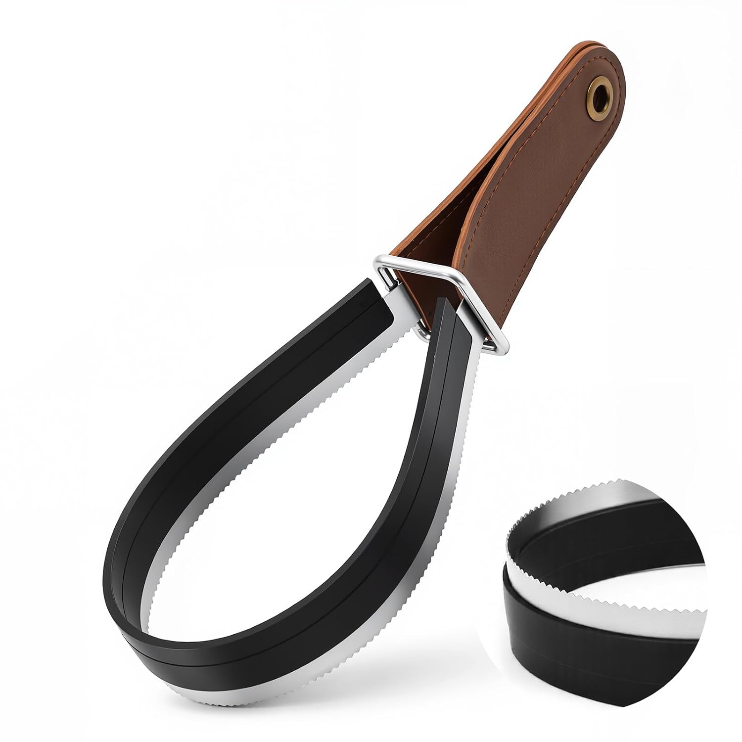 2 in 1 Horse Shedder Scraper with Rubber Edge Stainless Steel