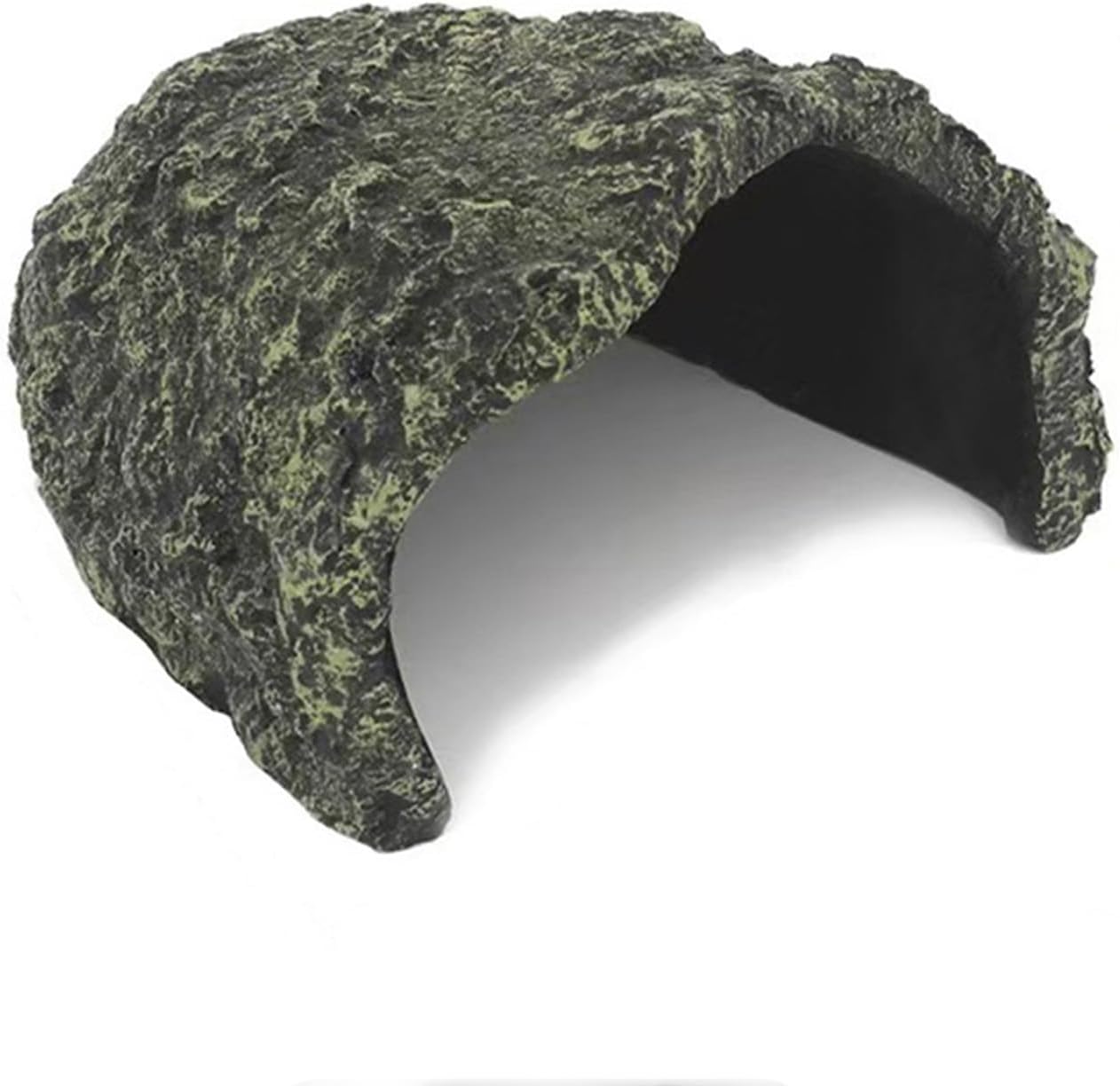 Large Rock Cave Hideout for Reptiles & Amphibians – Ideal for Bearded Dragons, Turtles, Snakes, Lizards, Geckos, Tortoises & Small Pets – Terrarium & Aquarium Decor, Safe Reptile Habitat