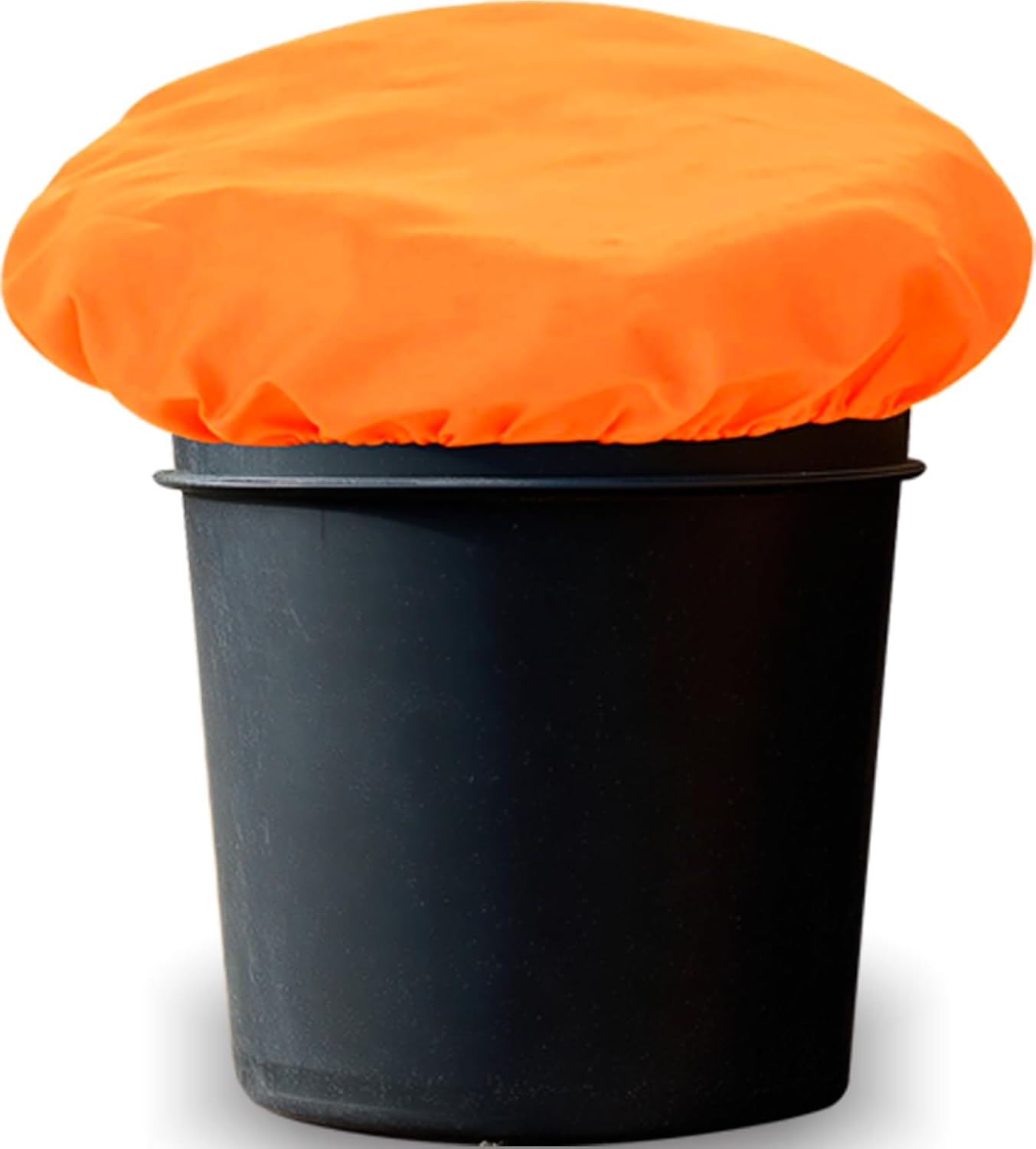 Horse Bucket Cover – Waterproof Bucket Cover for Feed Buckets for Horses, 210T Ripstop Polyester, Fits 2-5 Gallon (8-20 Quart), Cold-Flexible Daily-Use Cover