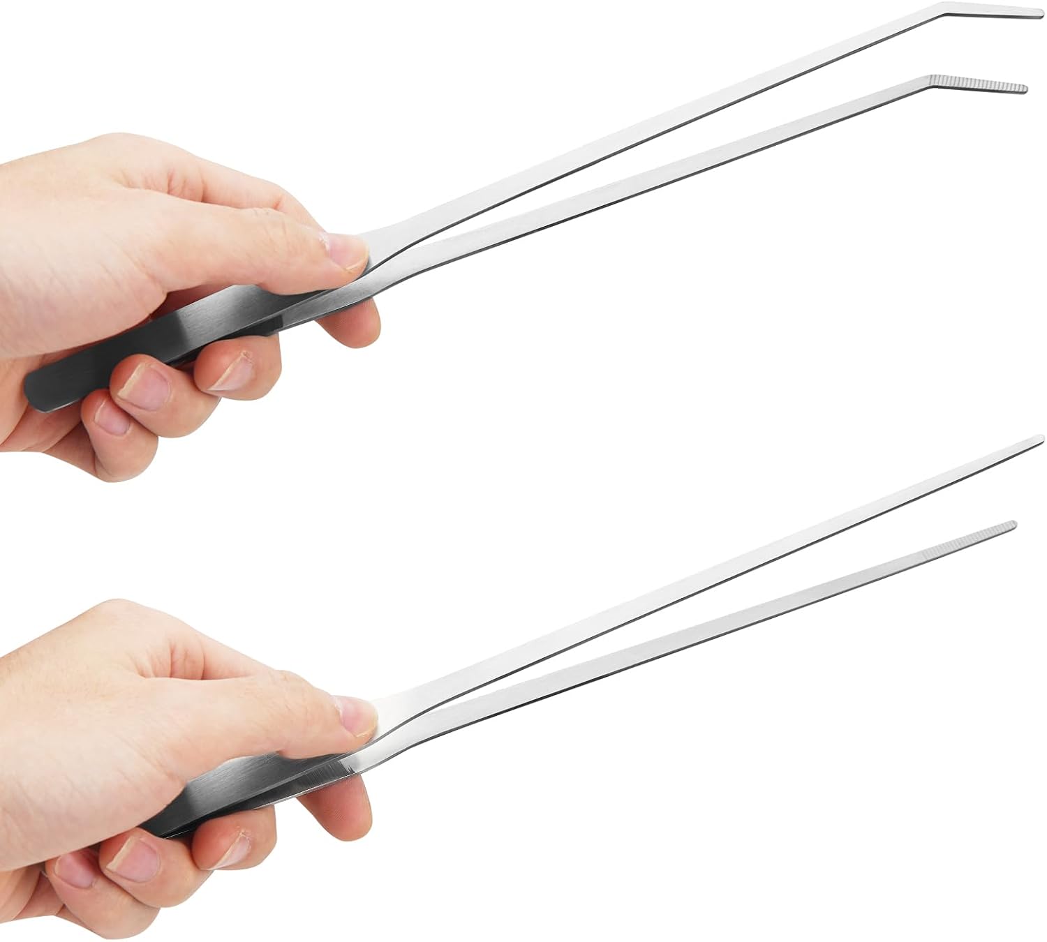 Fri4Free 2PCS 10.6″ Stainless Steel Aquarium & Reptile Feeding Tweezers