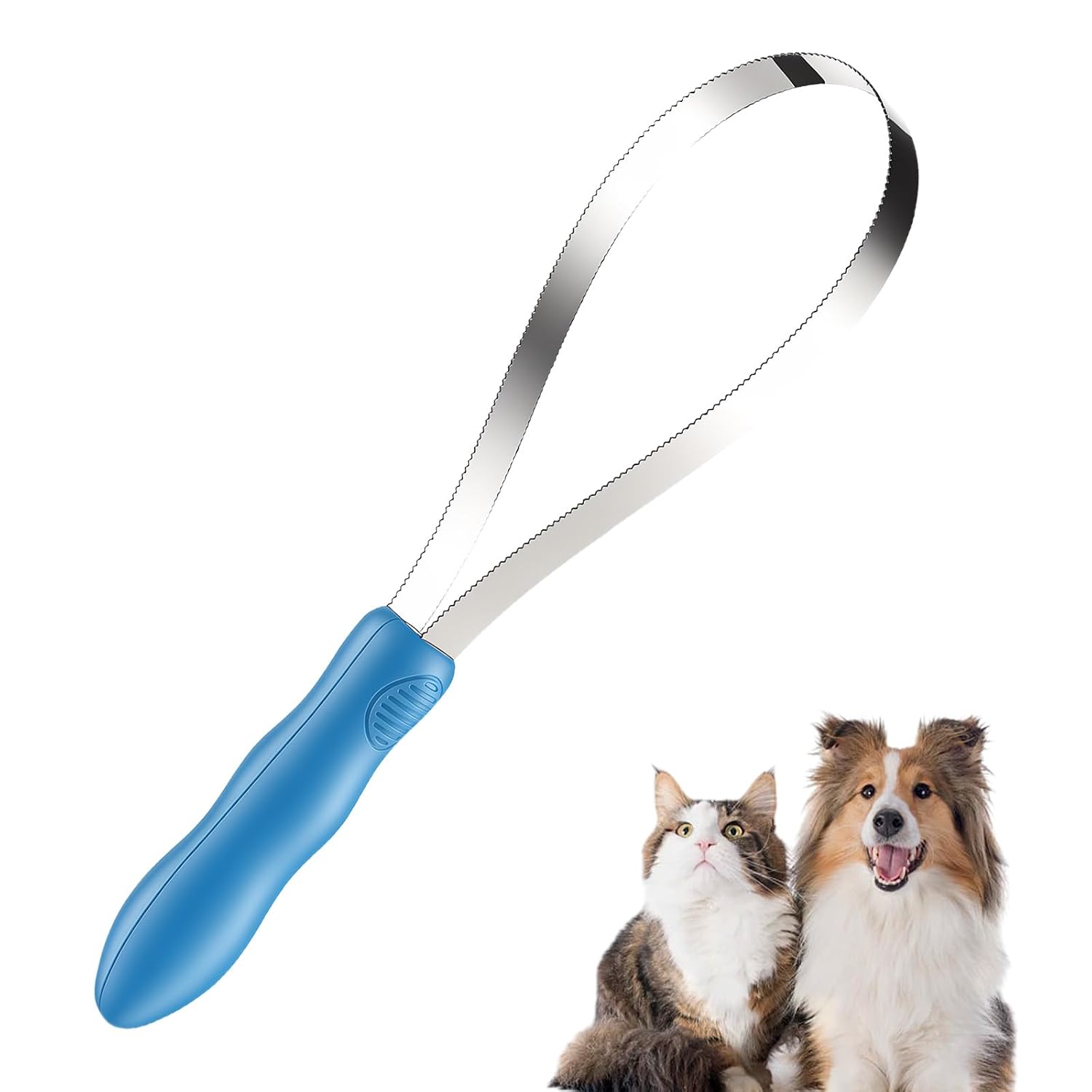 Dual-Sided Dog Shedding Blade Horse Shedding Tool Dog Hair Brush