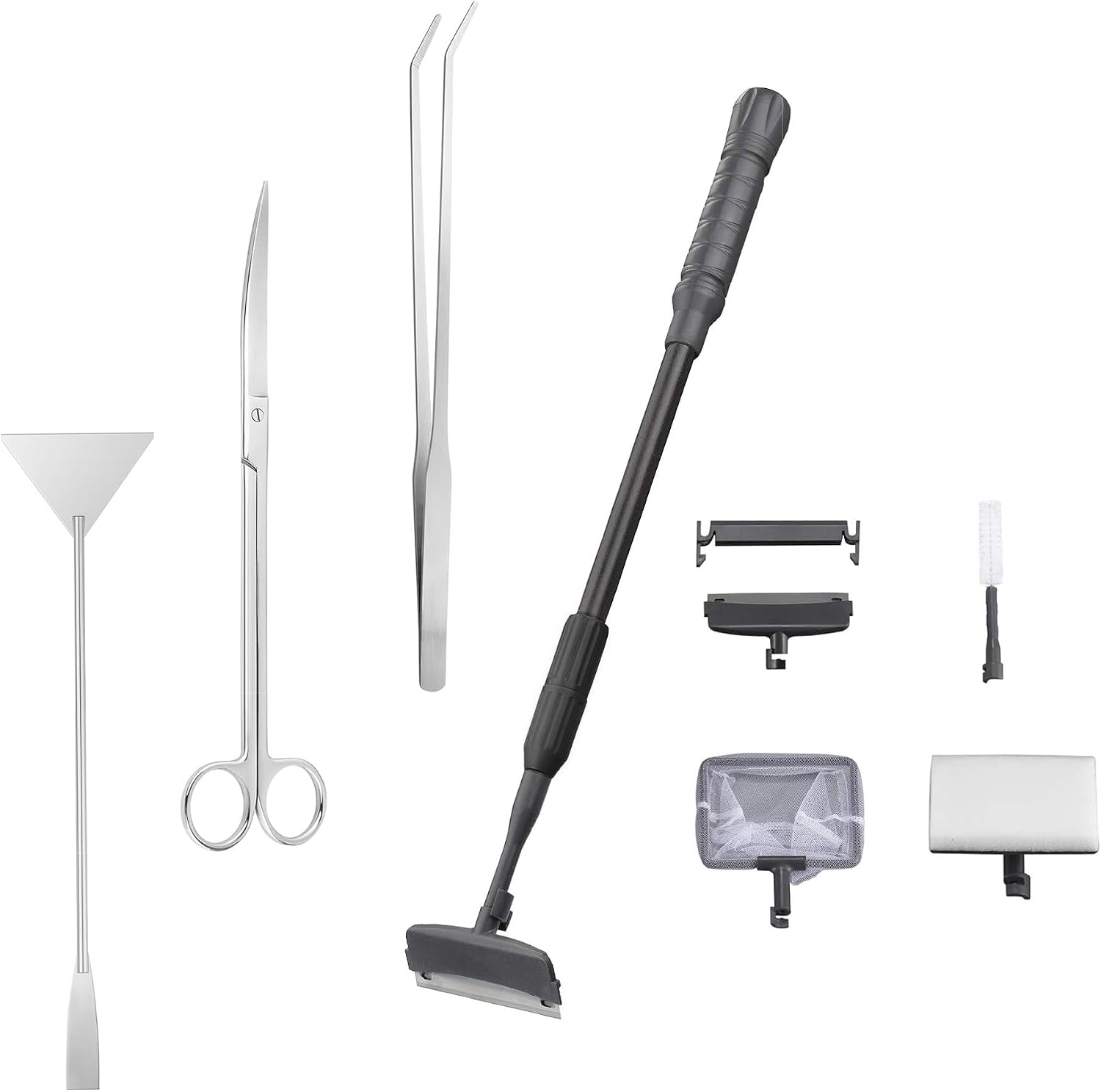 Carefree Fish 7IN1 Aquarium Cleaning Tools Long Handle Algae Scraper