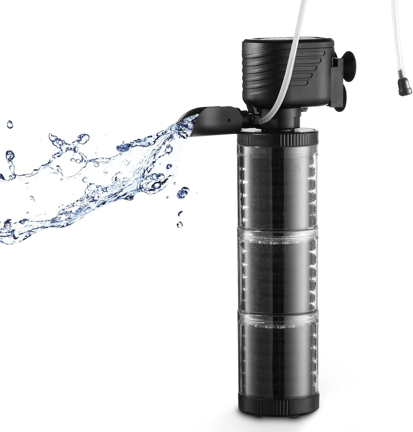 XpertMatic 3 Stages 475 GPH Aquarium Filter for Up to 120 Gallon Fish Tank