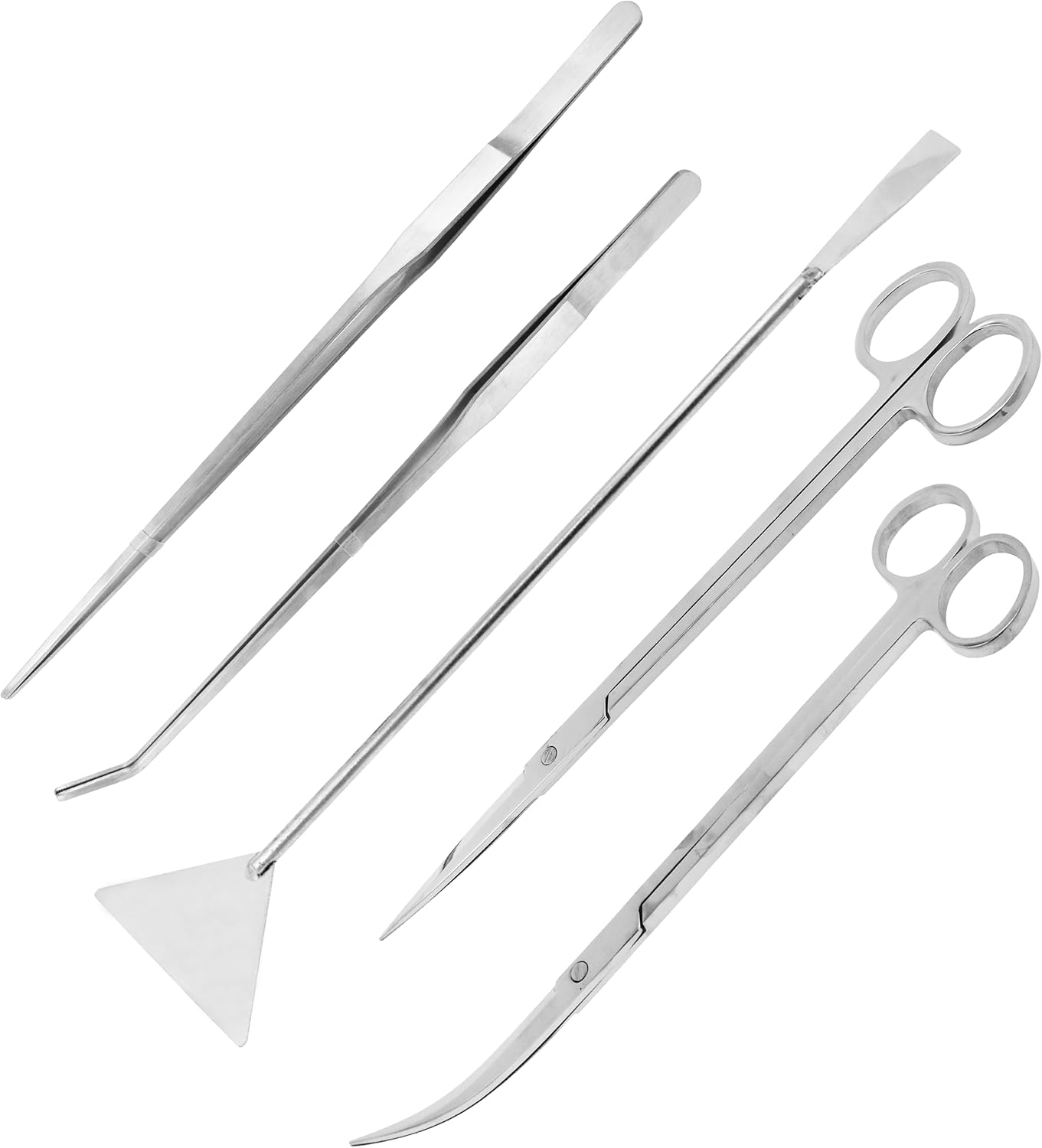 Mandala Crafts Stainless 12″ Aquascape Tool Kit for Aquarium Terrariums