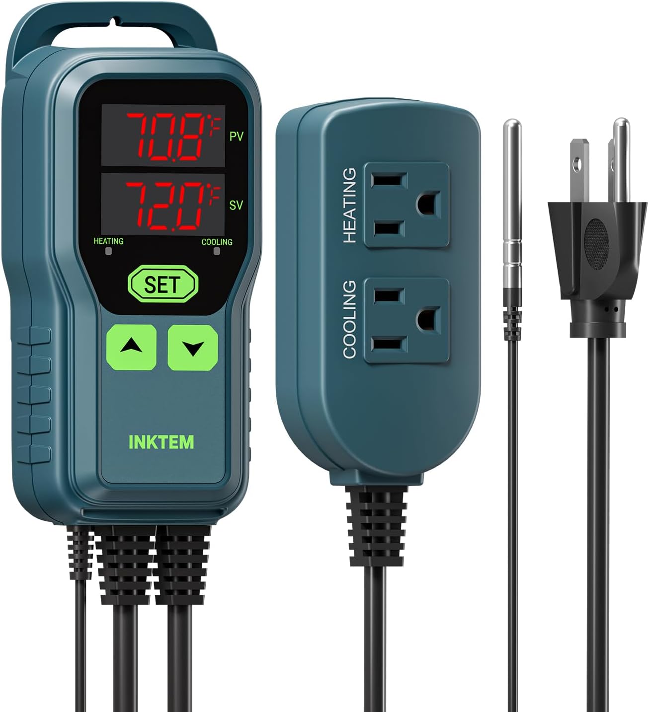 Temperature Controller, Digital Thermostat for Greenhouse 110-230V