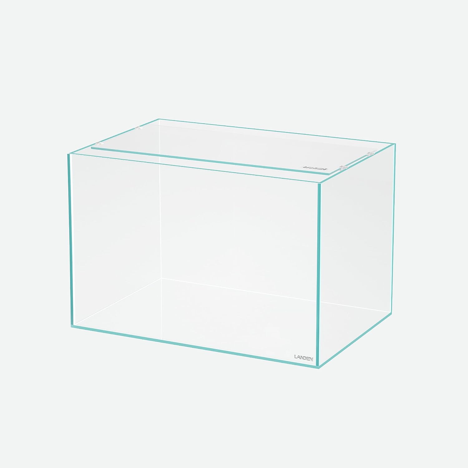 LANDEN Glass Aquarium Lid with Clips for 45x30cm 10 Gallon Rimless Tank